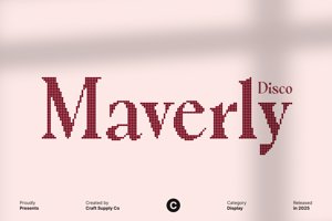 Related font Maverly Disco