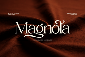 Related font Magnola