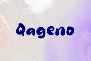 Related font Qageno