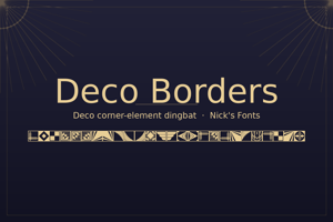 Related font Deco Borders