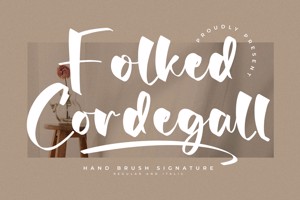 Related font Folked Cordegall
