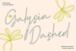 Related font CS Galysia Dashed