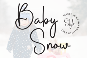 Related font Baby Snow