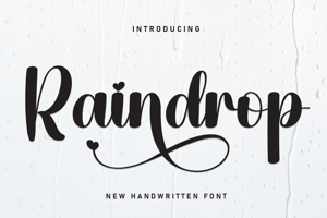 Related font Raindrop