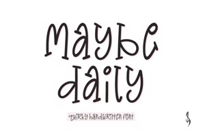 Related font Maybe Daily