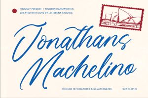 Related font Jonathans Machelino VERSIO
