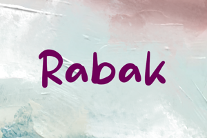Related font Rabak