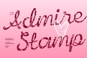 Related font CS Admire Stamp
