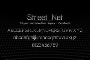 Related font Street Net