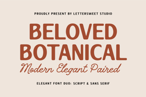 Related font Beloved Botanical Sans