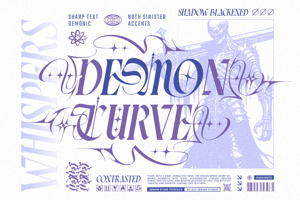 Related font Demon stars