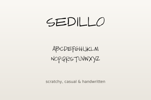 Related font Sedillo