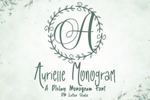 Related font Aurielle Monogram