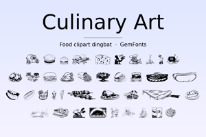 Related font Culinary Art