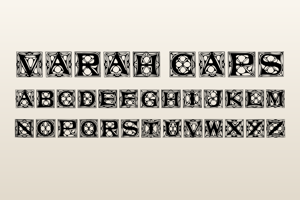 Related font Varah Caps