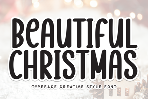 Related font Beautiful Christmas