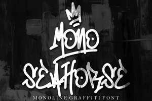 Mono Seahorse Graffiti