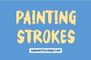Related font Painting Strokes