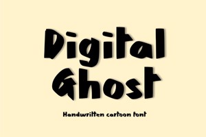 Related font Digital Ghost