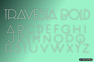 Related font Travesta Bold