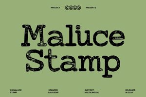 Related font CS Maluce Stamp