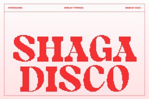 Related font Shaga Disco