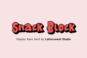 Related font Snack Block