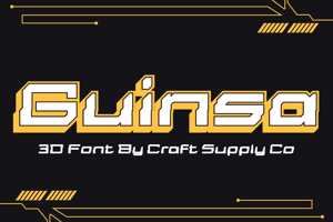 Related font Guinsa 3D