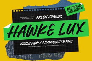 Related font Hawke Lux