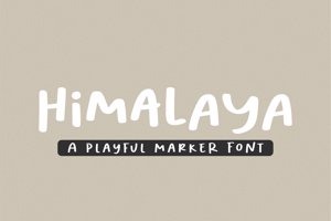 Himalaya - Handwritten Cute Girly Font