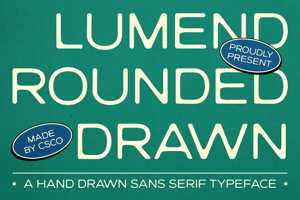Related font Lumend Rounded Drawn