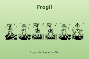 Related font Frogii