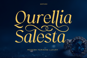 Related font Qurellia Salesta DEMO