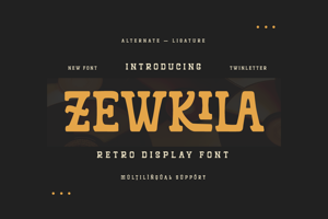 Related font ZEWKILA Trial