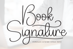 Related font Book Signature