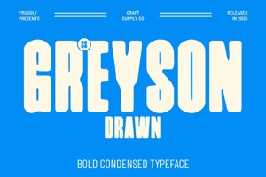 Related font CS Greyson Drawn