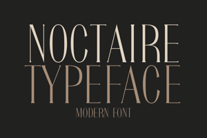 Related font Noctaire