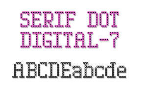 Serif Dot Digital-7