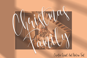 Related font Christmas Family
