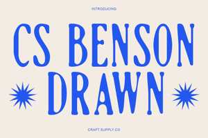 Related font CS Benson Drawn