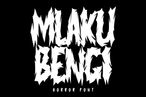 Related font MLAKU BENGI