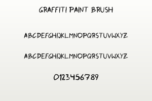 Related font Graffiti Paint Brush