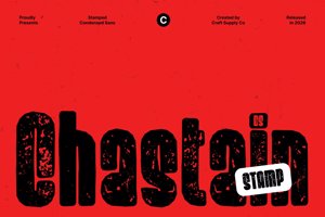 Related font CS Chastain Stamp