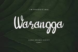 Related font Warangga Cursive Cute Calligrap