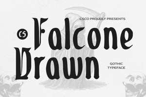 Related font CS Falcone Drawn