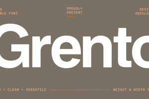 Related font Grento Exp