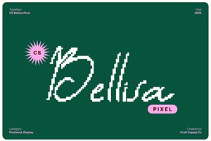 Related font CS Bellisa Pixel