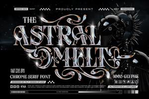 Related font Astral Melt