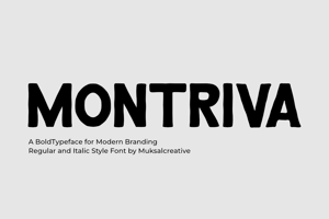 Related font Montriva