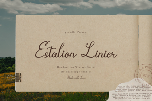 Related font Estalion Linier